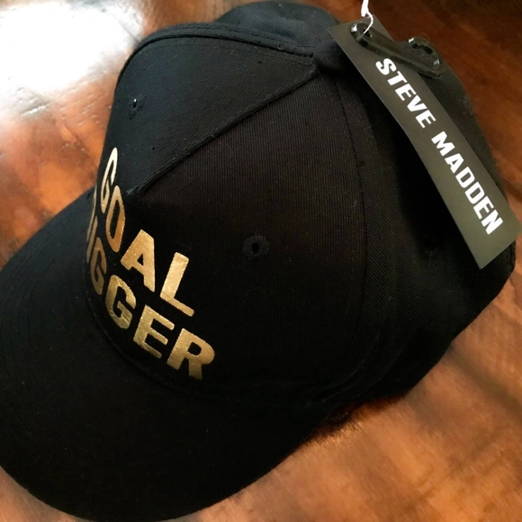 Steven Madden Black "Goal Digger" Baseball Cap NWT - Picture 7 of 8